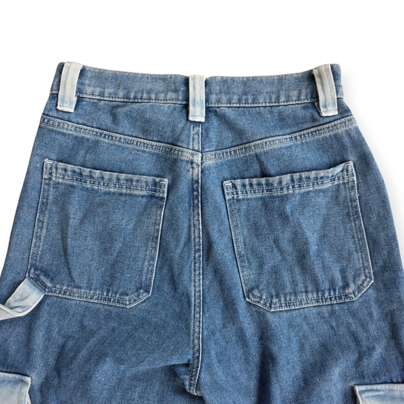 Pacsun Colorblock Boyfriend Cargo Carpenter Pants, Size 27 - Picture 10 of 10